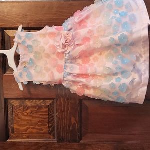 3T girls pastel floral dress